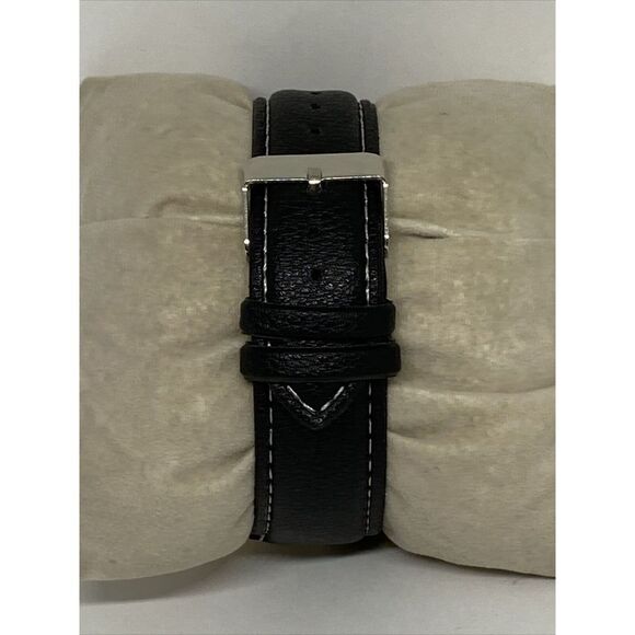 Michael Kors MK5873 Women's Black Leather Analog Dial Quartz Wrist Watch EY660 - Picture 6 of 12